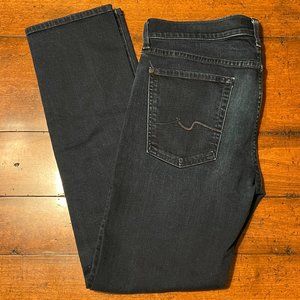7 For all Mankind Luxe Performance Slimmy Men's Blue Jeans Size 36